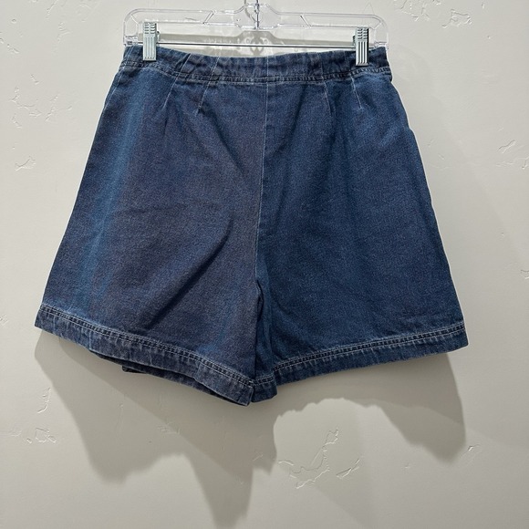 Vintage Limited Jeans Denim Skort Size Medium Zipper‎ Back Button Front Skort - Picture 5 of 11